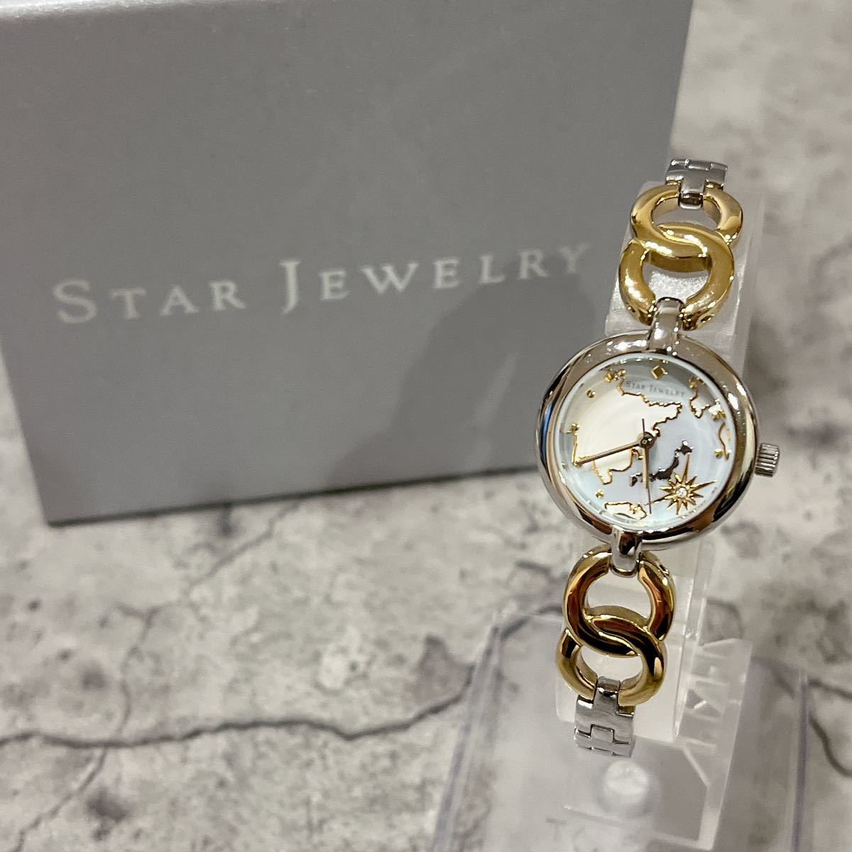 美品 STAR JEWELRY 2020 EARTH WATCH 腕時計 スタージュエリー