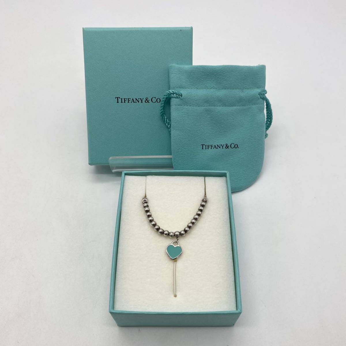 TIFFANY&Co. ティファニー ブレスレット リターントゥ ハート ボール チェーン シルバー 925 アクセサリー P6385_画像1