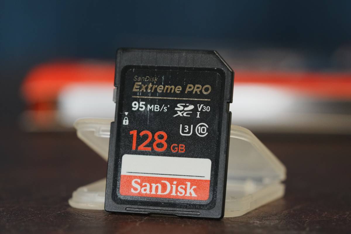 SANDISK Extreme PRO 128GB 中古品 [サンディスク SDカード V30]_画像2