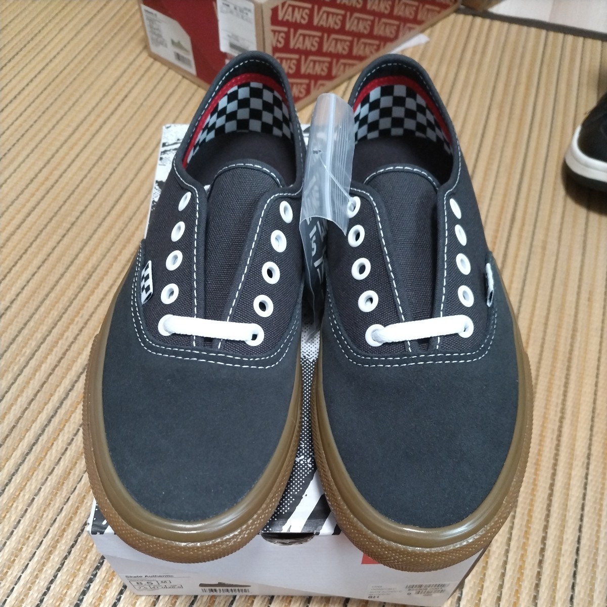 VANS スニーカー 26.5cm 黒系色 新品_画像1