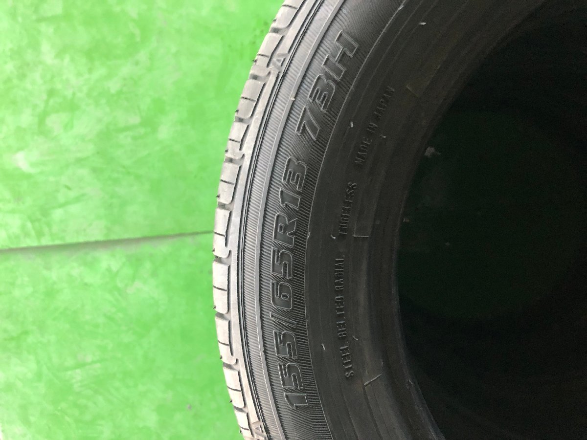 管理番号：B10-14-3●【送料無料！1個＝4本】155/65R13 AUTOBACS Maxrun EVERROAD 2019年製 山あり セール/夏タイヤ/店頭取付可能_画像4