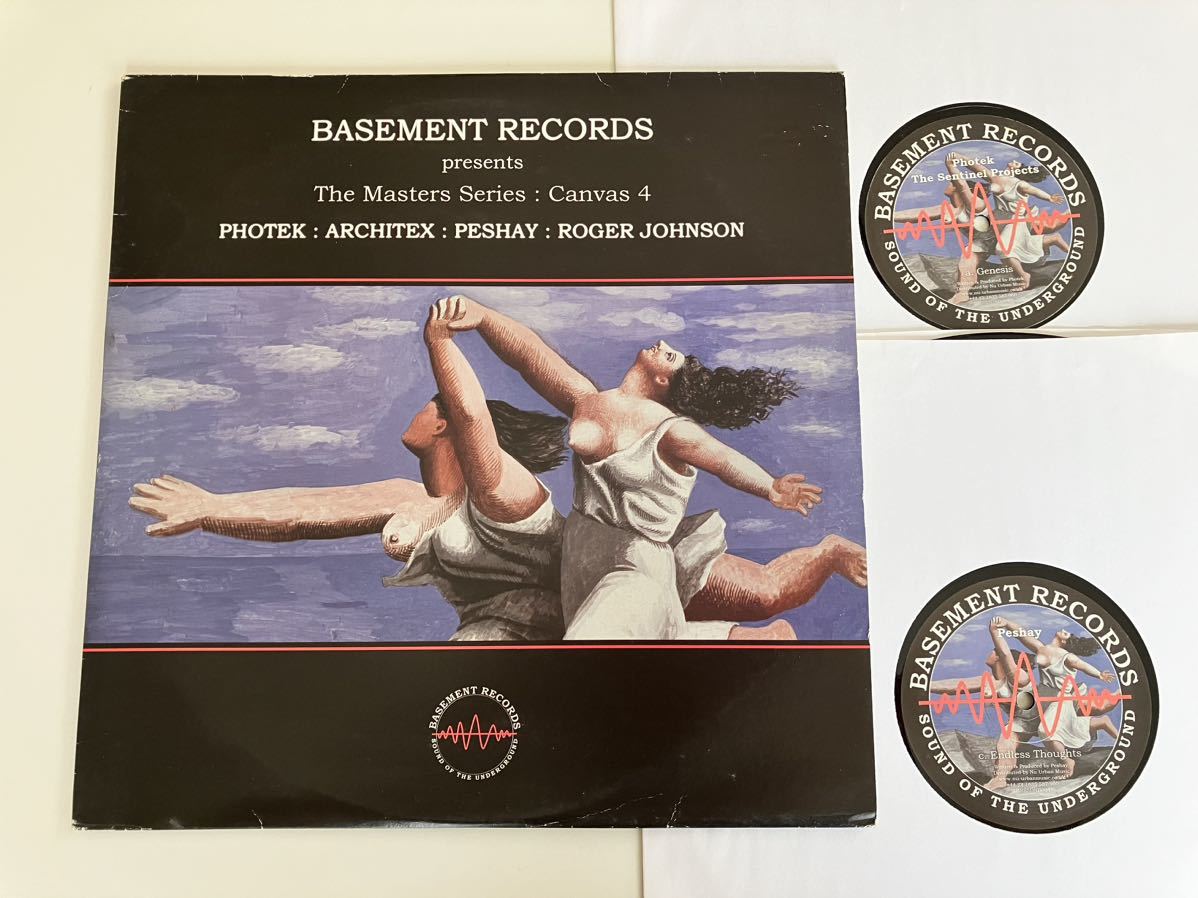 BASEMENT RECORDS presents The Masters Series: Canvas 4 PHOTEK:ARCHITEX:PESHAY:ROGER JOHNSON 2×12inch BRSSDNB004 08年DRUM'N'BASS_画像1