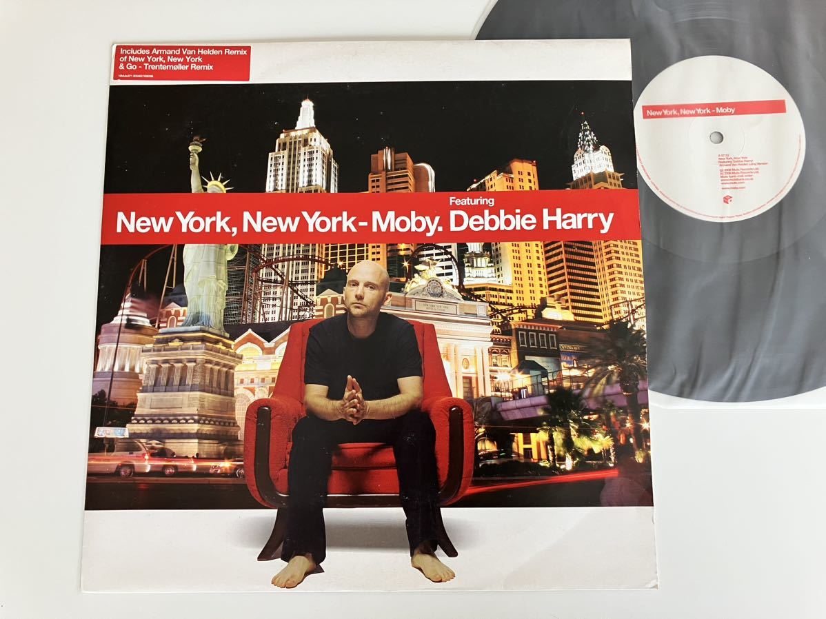 Moby. featuring Debbie Harry / New York,New York(Armand Van Helden Long Version)/Go(Trentemoller Remix) 12inch MUTE EU 12Mute371_画像1