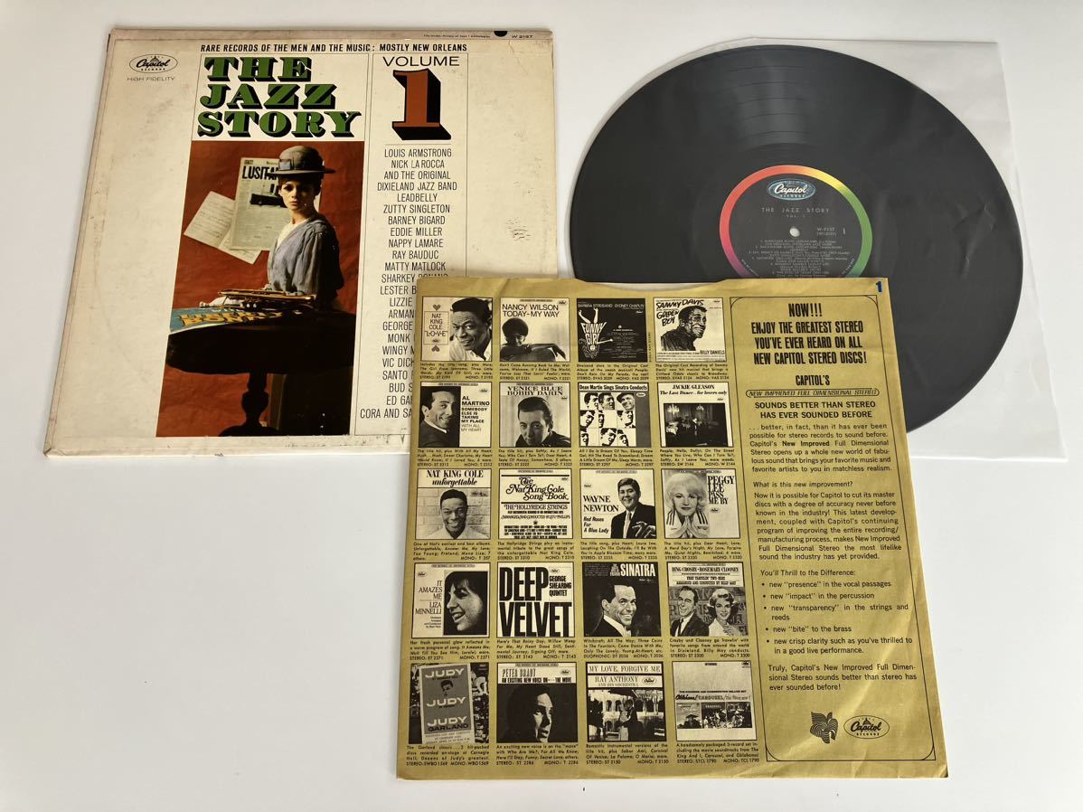 【2枚セット/64年US Ori/MONO盤】THE JAZZ STORY Vol.1(Mostly New Orleans)/Vol.2(North To Chicago) LP CAPITOL W2137/8 スリーブあり_画像3