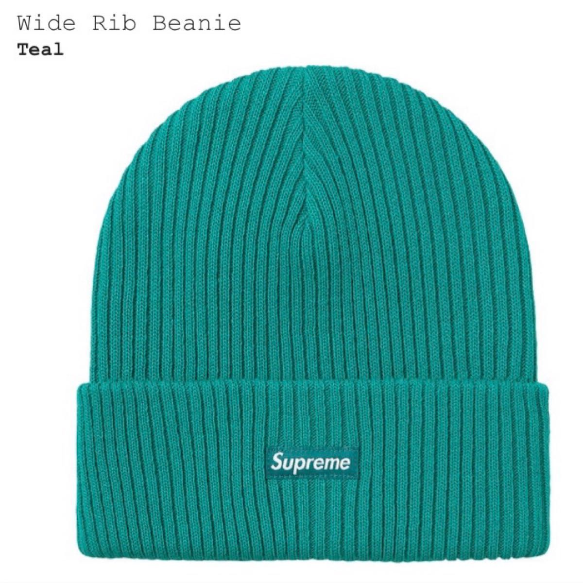 新品 未使用 Supreme Wide Rib Beanie Teal ビーニー ニット帽 Yahoo