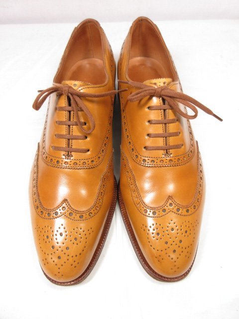 美品 【ジョンロブ JOHN LOBB】 WESTMINSTER ウエストミンスター フルブローグ 紳士靴 (メンズ) size6E7000 茶系 ●18HT2134●_画像2