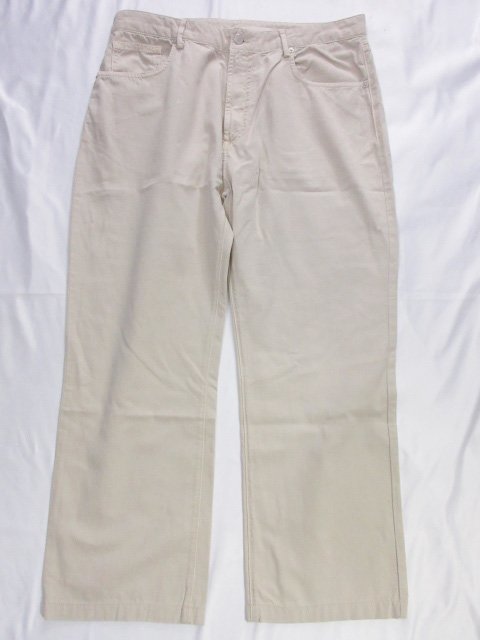 超美品 【ダンヒル dunhill】 コットン100％ パンツ スラックス (メンズ) size54R ベージュ系 ●28MP9123●_画像1