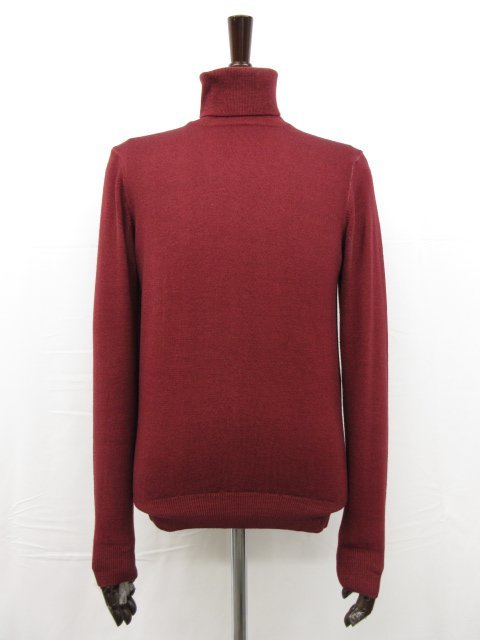 HH beautiful goods [ Beams F BEAMS F] high gauge ta-toru neck long sleeve knitted ( men's ) size44 bordeaux series Italy made *29MN4659*