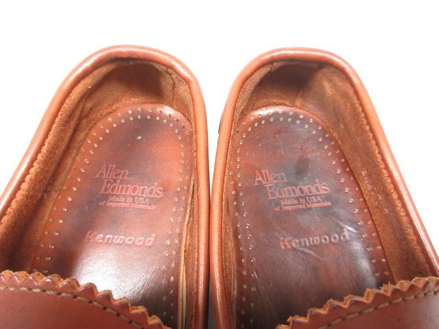【Allen Edmonds アレンエドモンズ】 ケンウッド コインローファー スリッポン 紳士靴 (メンズ) size7.5 ブラウン ●18MZA3649●_画像3