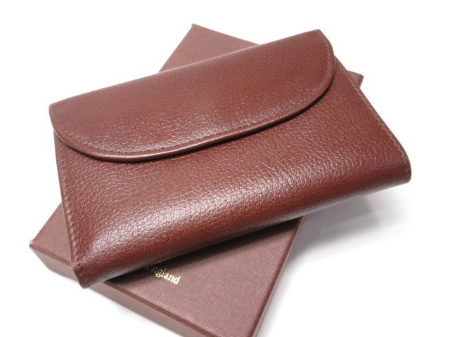 HH 超美品 【ホワイトハウスコックス Whitehouse Cox】 REGENT CALF レザー 三つ折り財布 (メンズ) ブラウン 茶 英国製 ●7ME5956●