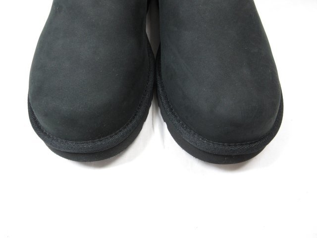 未使用品 【アグ UGG】 1014860 Beni ベニ ヌバックレザー ムートンブーツ 靴 (メンズ) size28 ブラック ●18MZA3779●_画像5