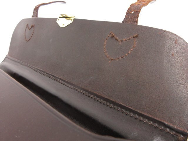 HH [GLENROYAL Glenn Royal ]b ride ru leather 2. briefcase attache case ( men's ) dark brown *5HT2147*