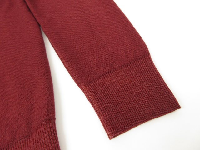 HH beautiful goods [ Beams F BEAMS F] high gauge ta-toru neck long sleeve knitted ( men's ) size44 bordeaux series Italy made *29MN4659*
