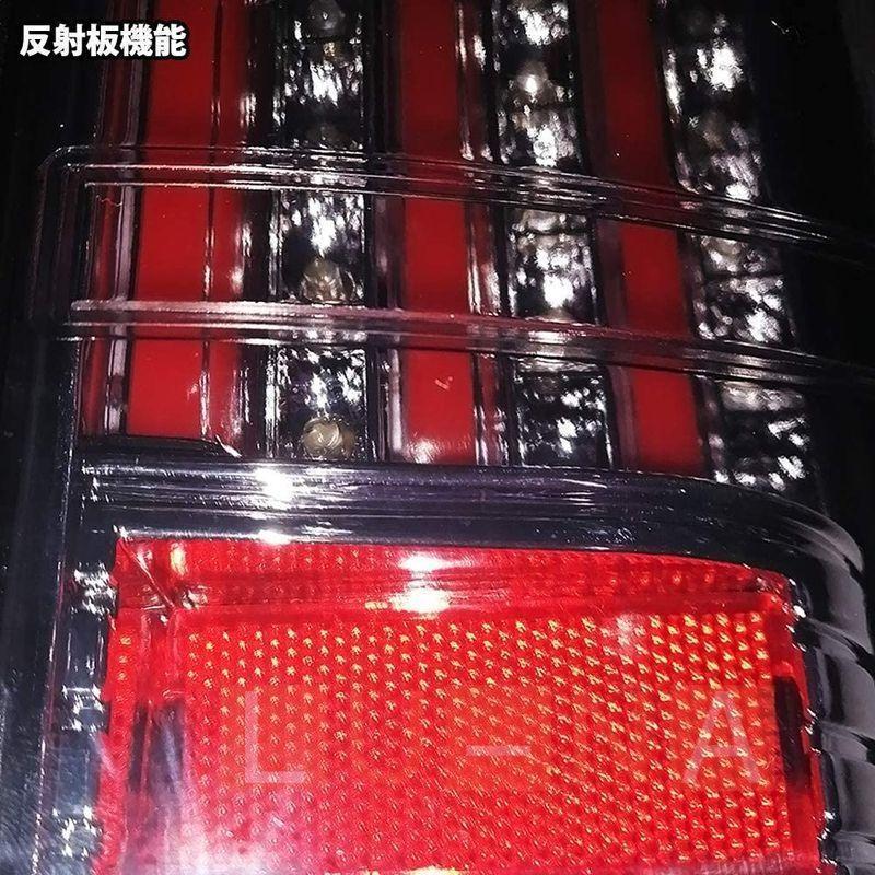 ハイエース 200系 LED テールランプ 流れる テールライト スモーク デモンストレーション オープニングモーション シーケンシャル 左右一組_画像5