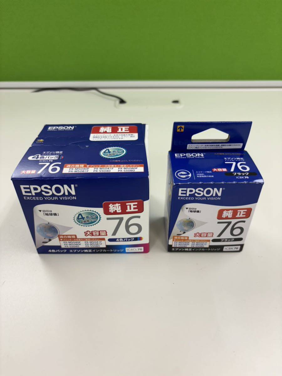 エプソン純正インクIC4CL76とICBK76各3本セット Yahoo!フリマ(旧)-