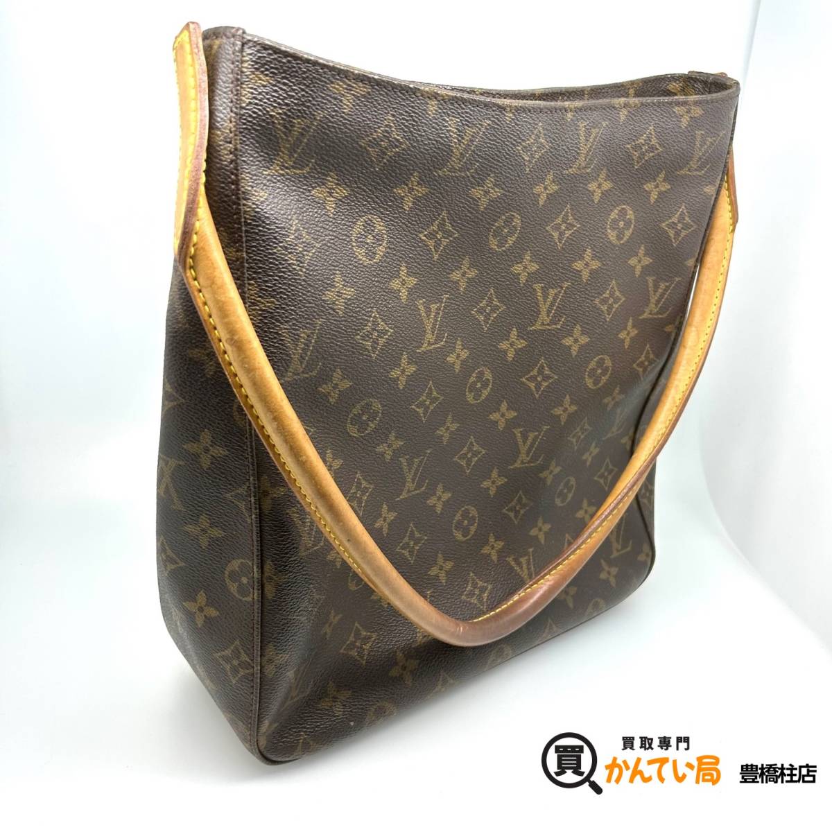 LOUIS VUITTON ルイヴィトン M51145 モノグラム ルーピングGM ワン