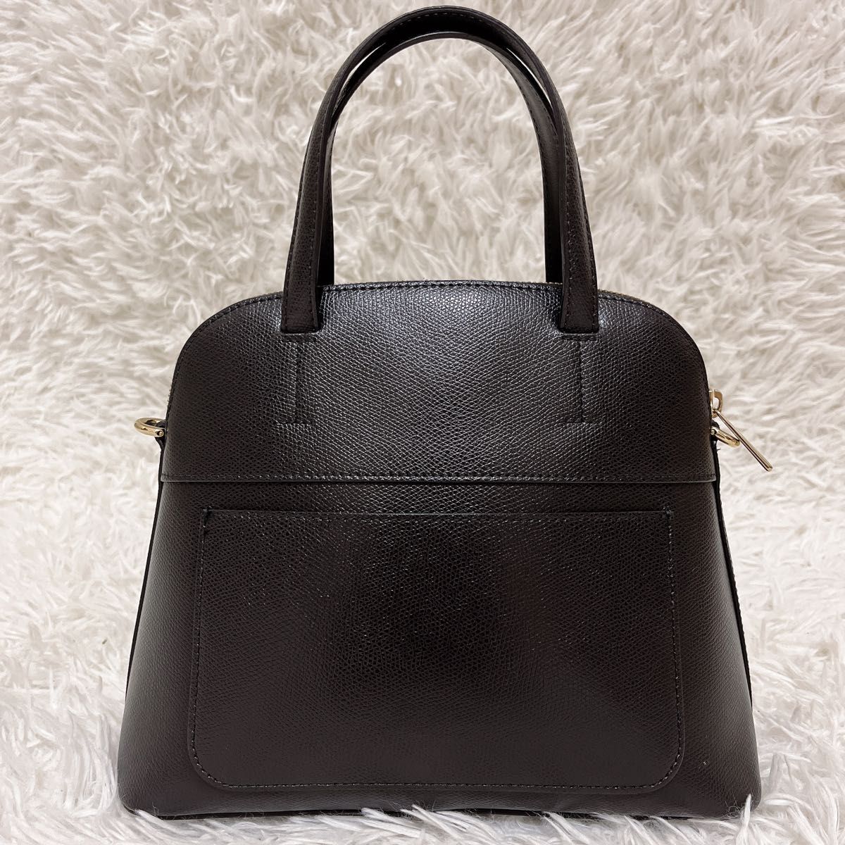 美品 FURLA フルラ 新型パイパー2way ショルダー レザー ハンドバッグ