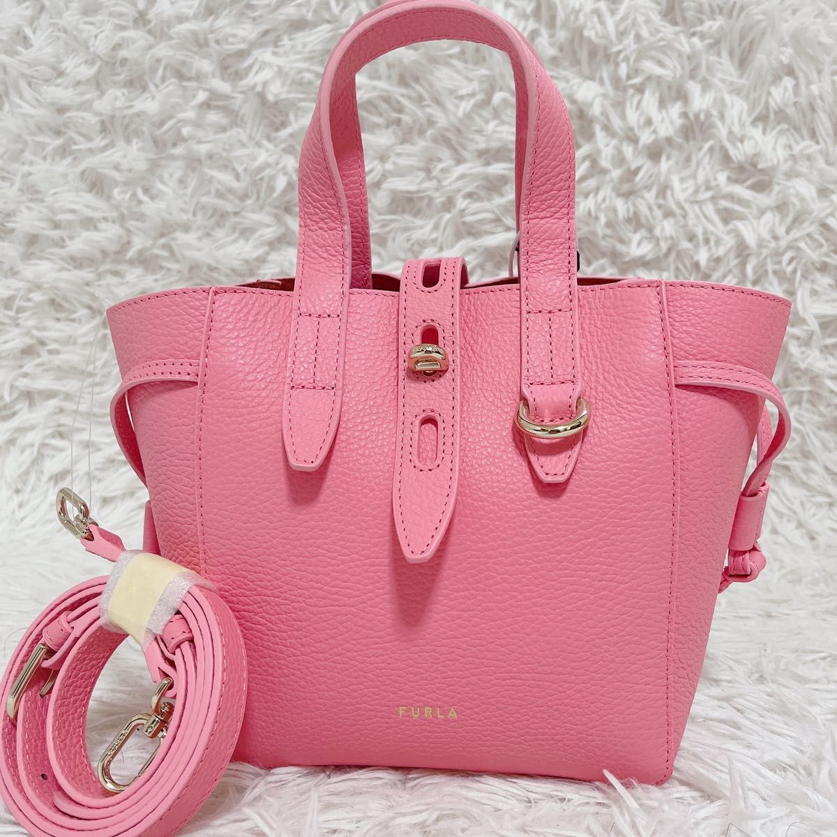 ✨新品・タグ付き✨FURLA ハンドバッグ ショルダーバッグ 2way ピンク-