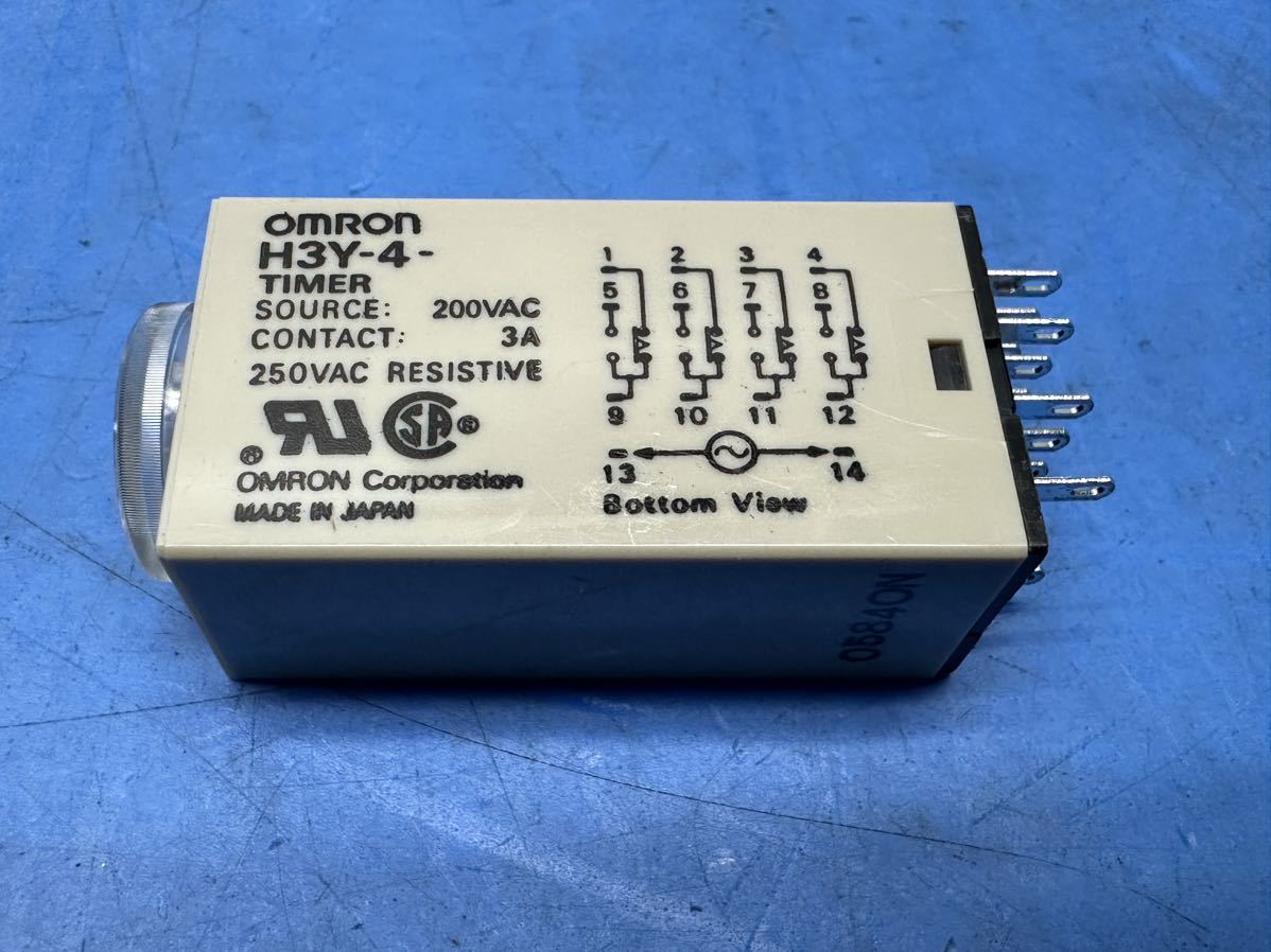  OMRON H3Y-4-ソリッドステートタイマ　現状　　ジャンク4個セット_画像4