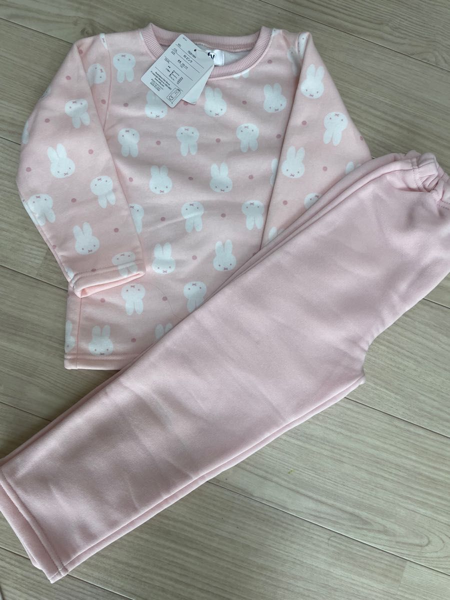 【タグ付き】ミッフィー　パジャマ　110 長袖　ピンク