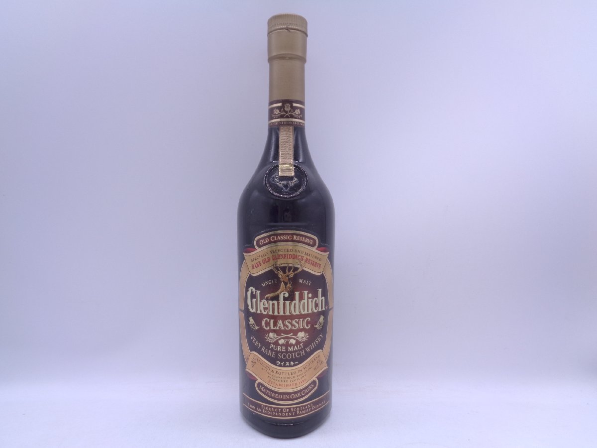 GLENFIDDICH CLASSIC グレンフィディック クラシック ピュアモルト ウイスキー 未開封 古酒 700ml 43% Z021218_画像1
