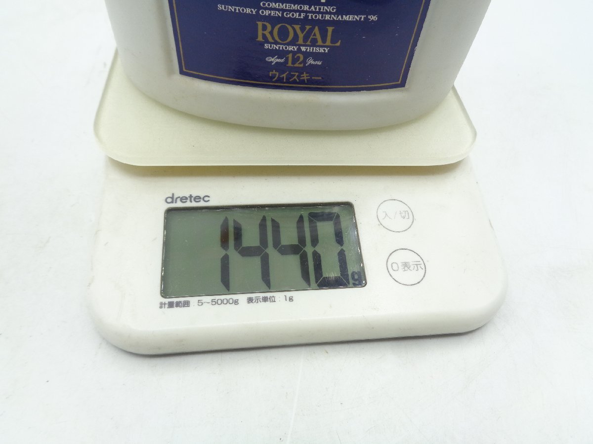 【同梱不可】SUNTORY WHISKY ROYAL サントリー ローヤル プレミアム 12年 サントリーオープン ’96 陶器 500ml 43% ※一部欠損あり P25481_画像10