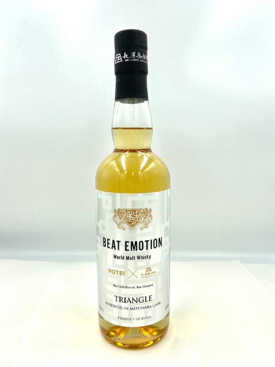 ST【同梱不可】布袋 寅泰 BEAT EMOTION ワールドモルト TRIANGLE 長濱蒸溜所 700ml 47% 未開栓 箱有 古酒 Z020743_画像2