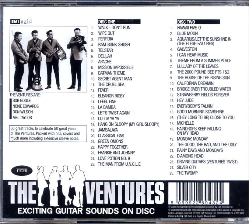 The Ventures / 2CD / The Very Best Of The Ventures / EMI 50999 226943 2 4 / EU_画像2