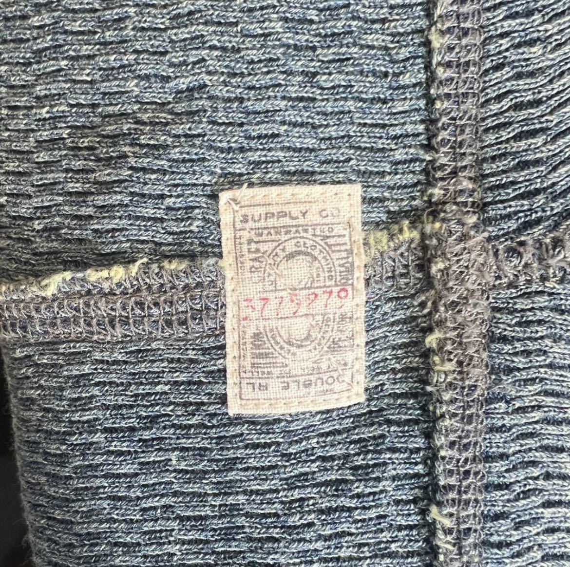 【ほぼ未使用】RRL ダブルアールエル インディゴ 長袖 ジャカードシャツ_画像10