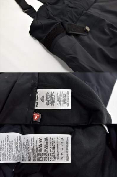 送料無料1★Salomon★サロモン Brilliant サスペンダーズ(スキーパンツ) size:M (股下 Regular) ブラック_画像8