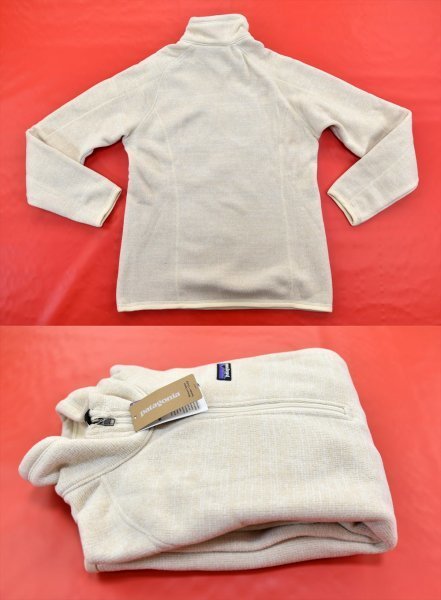 Patagonia★パタゴニア Better Sweater 1/4ジップ フリースジャケット size:S オイスターホワイト ※女性用_画像8