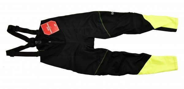 OUTLET★GORE★ゴア C3 Windstopper ビブタイツ size:XL(EU) ブラック/イエロー