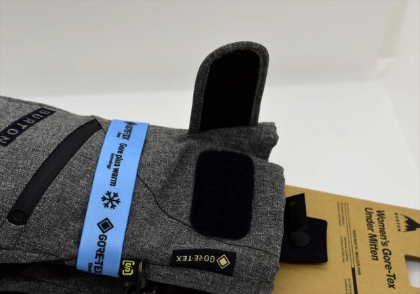 送料無料1★Burton★バートン Gore-TEX アンダーミトン size:L グレイ ヘザー_画像9