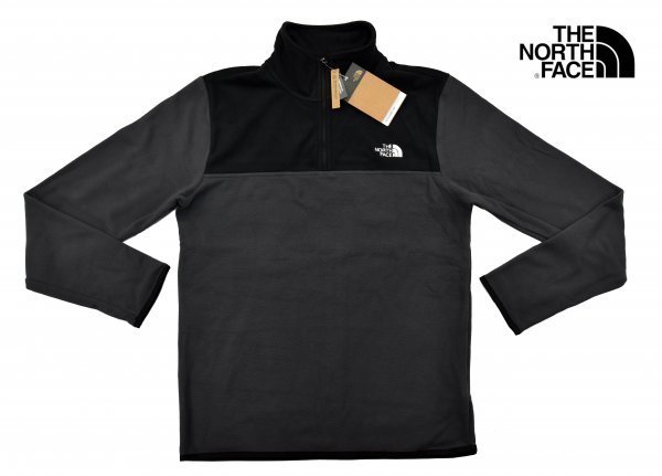 送料無料1★The North Face★ノースフェイス TKA Glacier フリースジャケット size:S アスファルトグレイ/ブラック