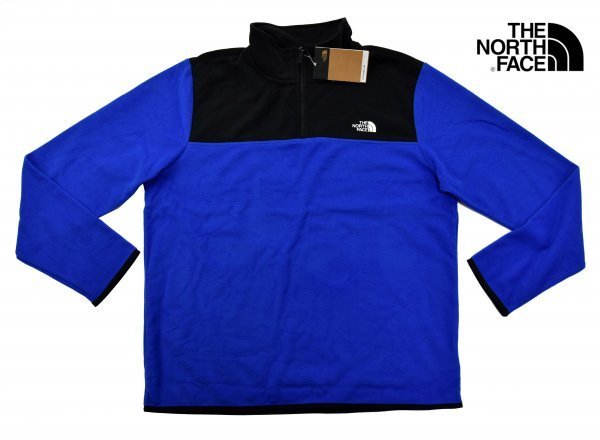 送料無料1★The North Face★ノースフェイス TKA Glacier フリースジャケット size:XL ブルー/ブラック【並行輸入品】