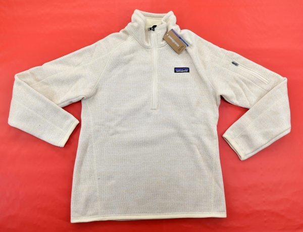 Patagonia★パタゴニア Better Sweater 1/4ジップ フリースジャケット size:S オイスターホワイト ※女性用_画像1