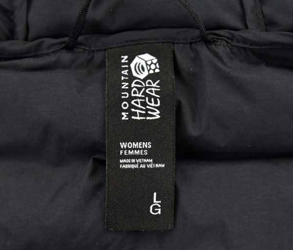  free shipping 1*Mountain Hardwear* mountain hardware stretch down f-tisize:L black * for women 