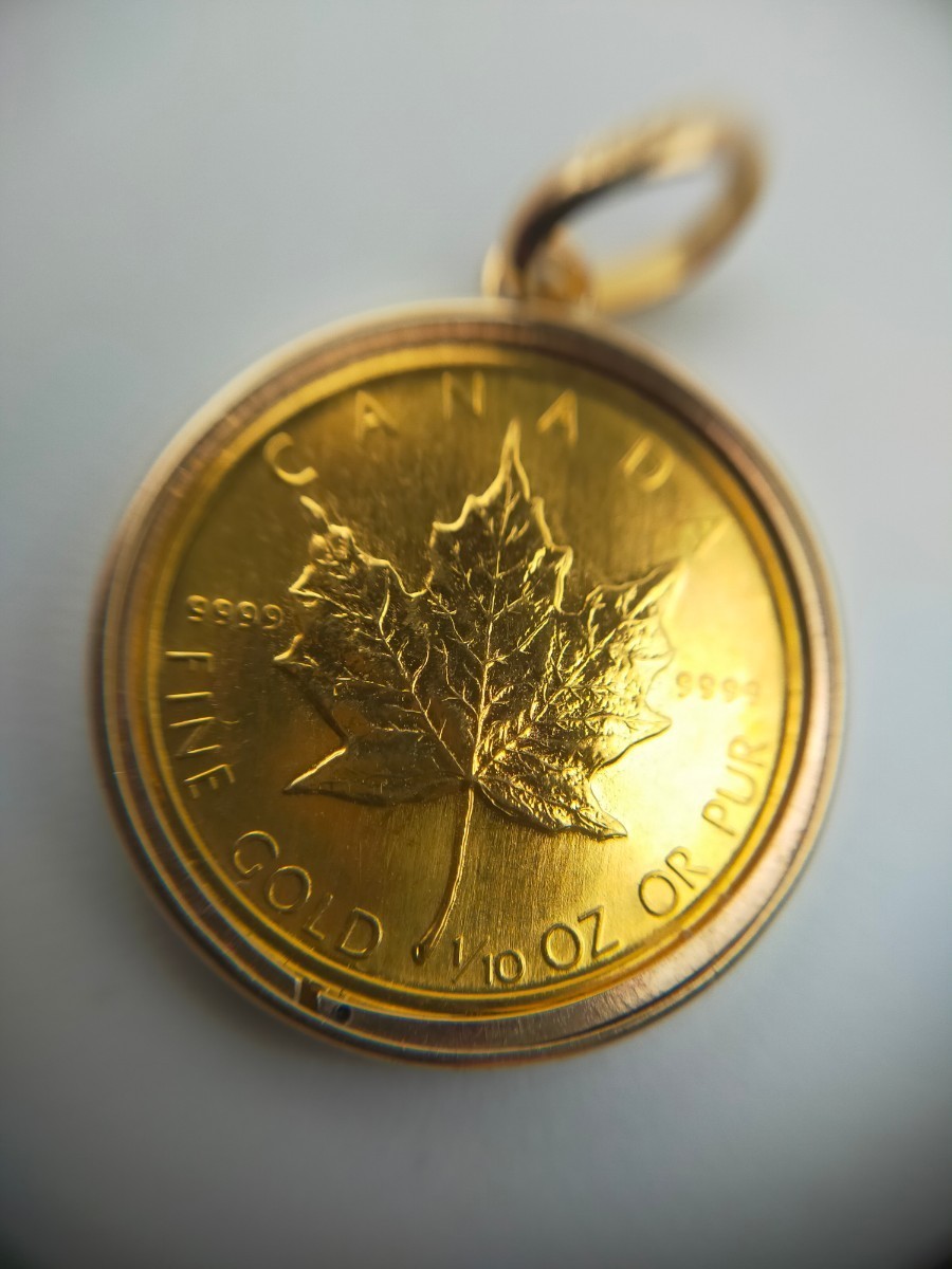 日本人気超絶の 1/10oz メイプルリーフ金貨 LEAF MAPLE ゴールド