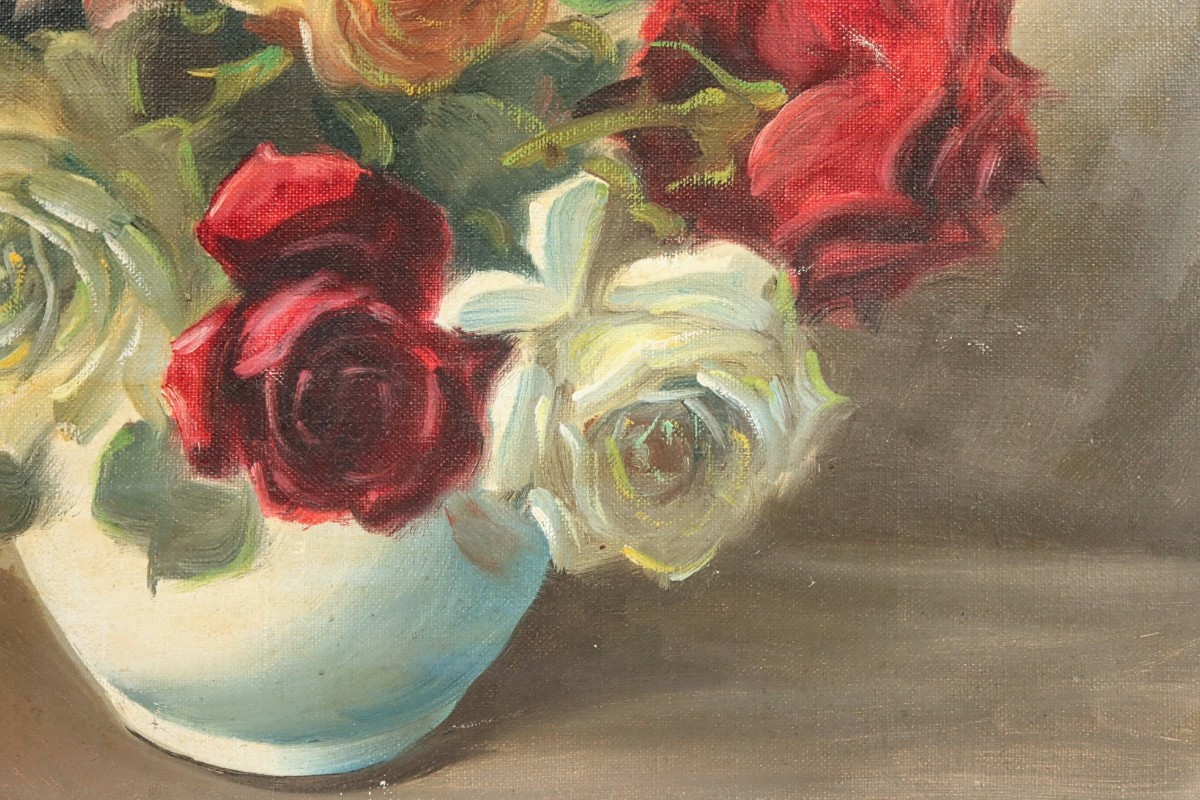 Yahoo!オークション - 真作 中西利雄 油彩「薔薇」画41×32cm F6 Yahoo!オークション - 真作 中西利雄 油彩「薔薇」画41×32cm F6
