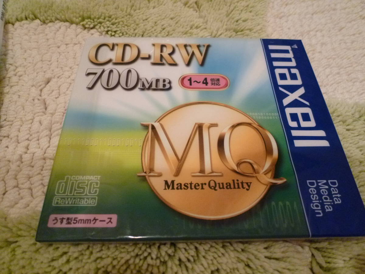 [即決]maxell マクセル データ用 CD-RW 700MB 4倍速対応 シルバー 5mmケース入り × 6枚 ☆新品・未開封★