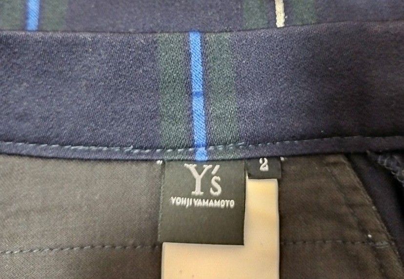 Y‘s  ワイズ　Yohji Yamamoto　クロップドチェックパンツ