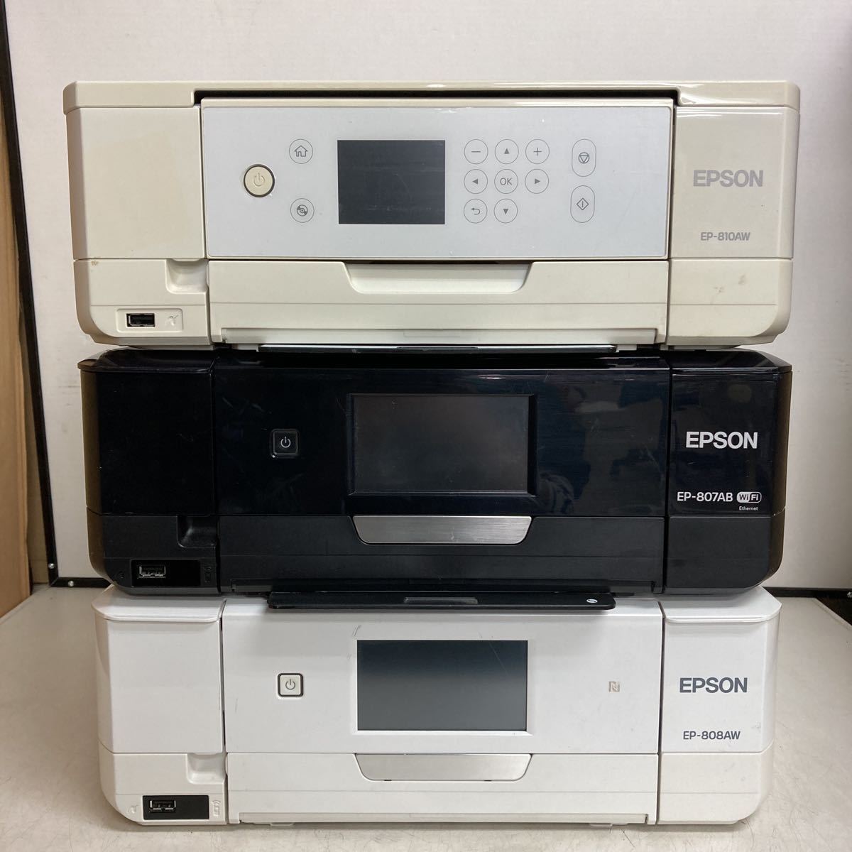 R379 EPSON EP-810AW/EP-807AB/EP-808AW/インクジェット複合機 3台