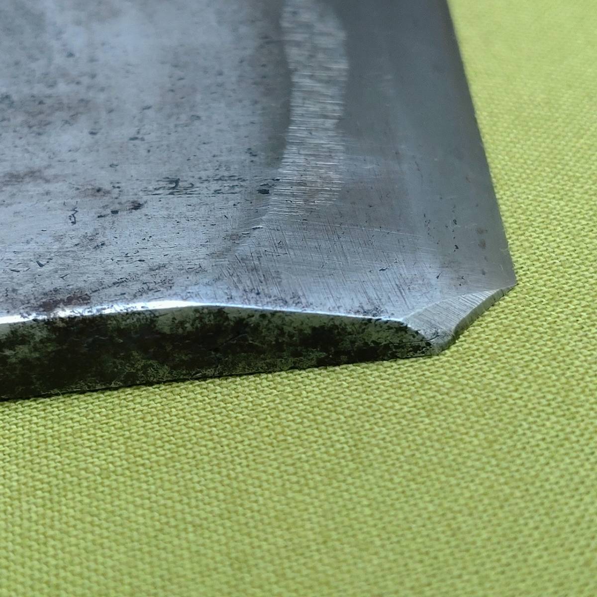 鉋刃 在銘 ^^正 刃幅約58㎜ 古鉋 刃 鉋の刃 かんな カンナ 大工道具 工具 刃物 日本製 Japanese plane blade 【1131】_画像8