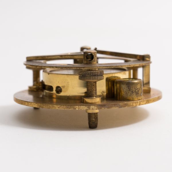 F.L.WEST London ロンドン 日時計 方位磁石 羅針盤 真鍮製 木製ケース付き コンパス アンティーク 古道具 H5005_画像6