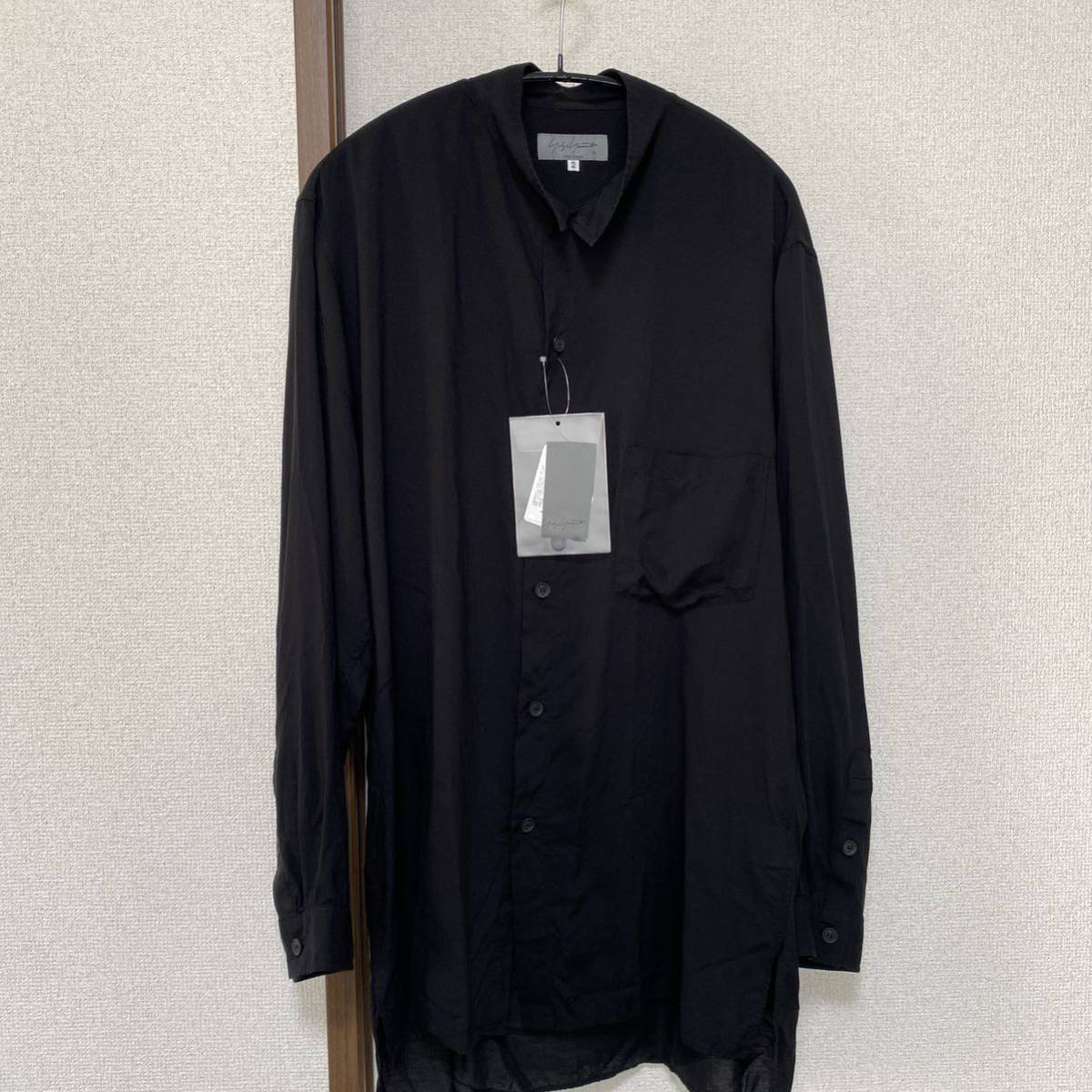 タグ付き Yohji Yamamoto POUR HOMME 21SS スタンド衿 ブラウス /ヨウジヤマモト プールオム_画像2