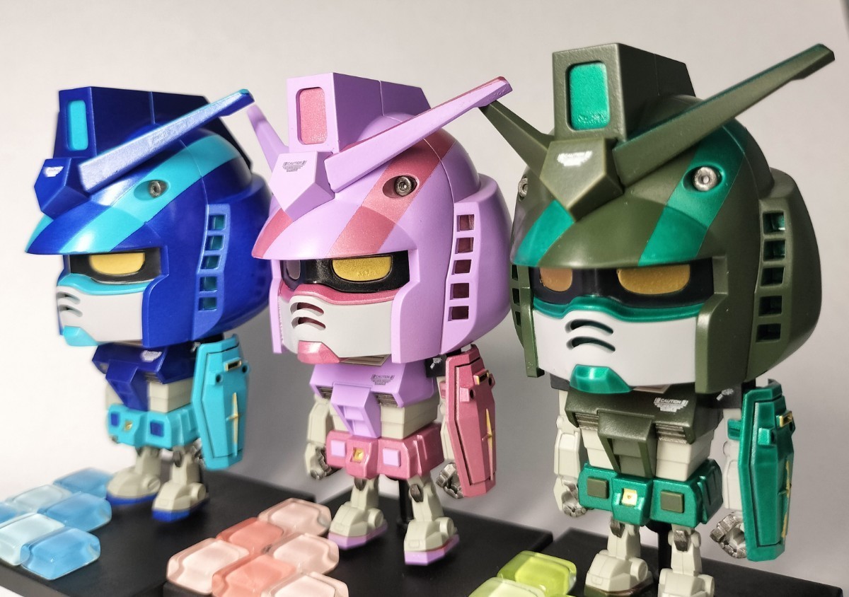 ガンプラくん　3体セット　オリジナルカラー全塗装完成品　一番くじ_画像1