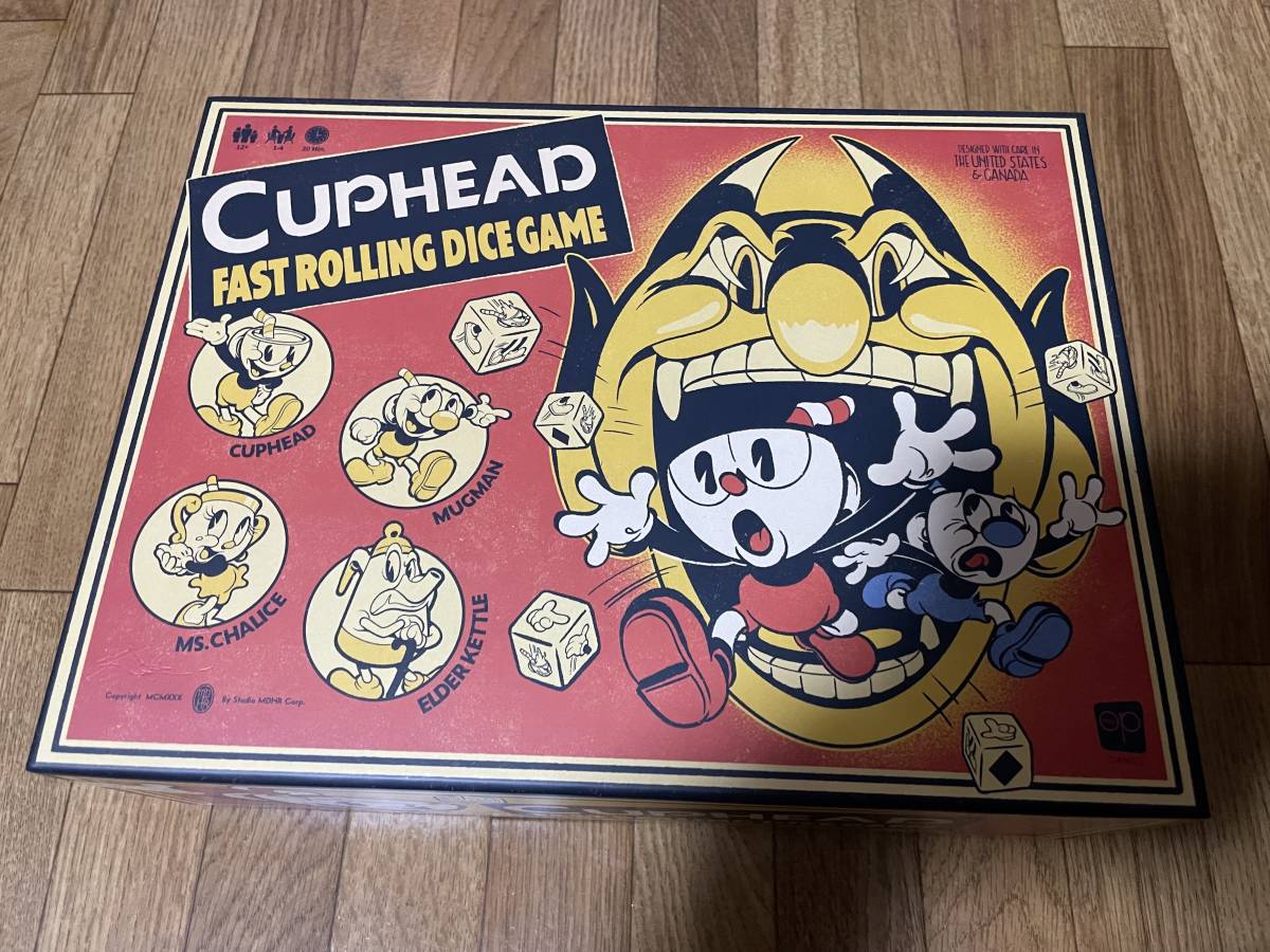 ★ 国内未流通 希少 全カード和訳済み『カップヘッド ボードゲーム（cuphead: fast rolling dice game）』★_画像1