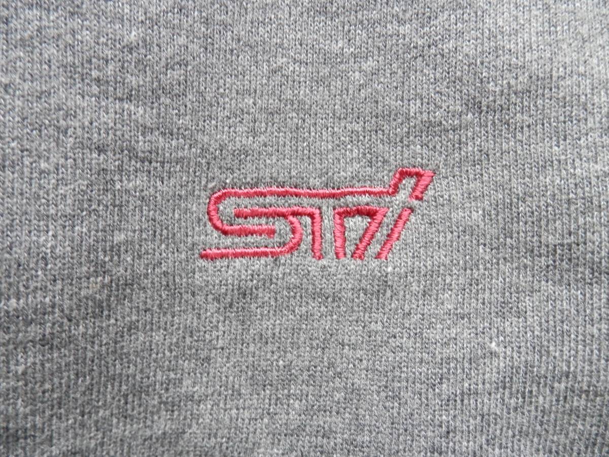 スバル SUBARU STI チームジャケット フルジップスウェット LLサイズ グレー GOLDWIN ゴールドウイン ブルゾン ジャージ_画像5