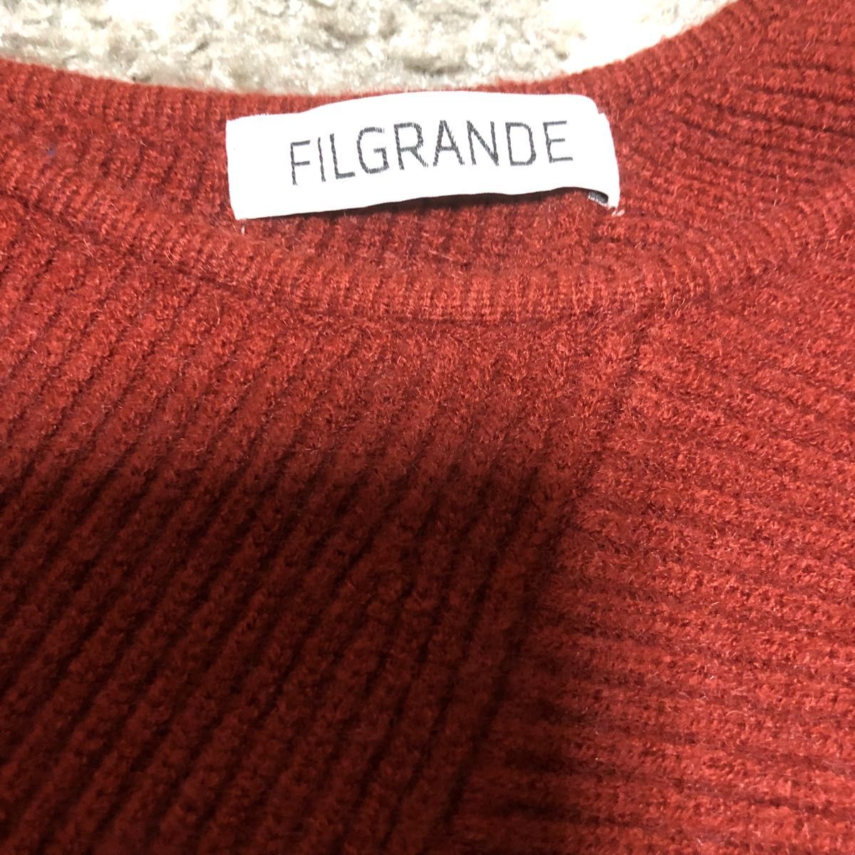 FILGRANDE レディース　赤茶色　セーター　S