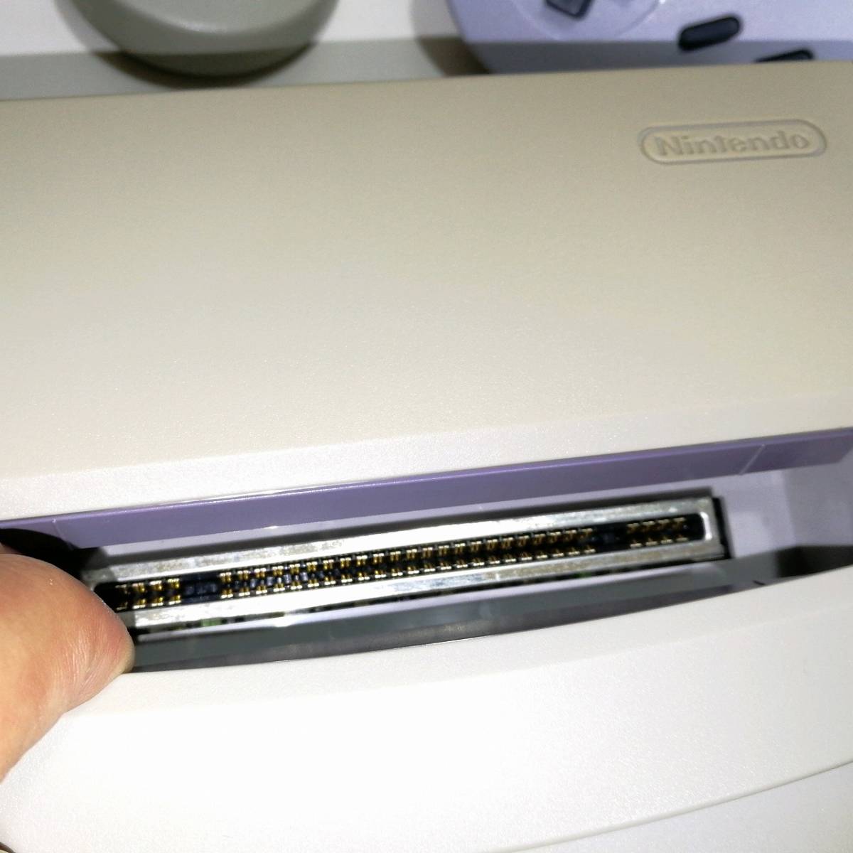 Nintendo スーパーファミコン ジュニア Jr 本体 コントローラ2個 ACアダプター AVケーブル 動作品_画像6